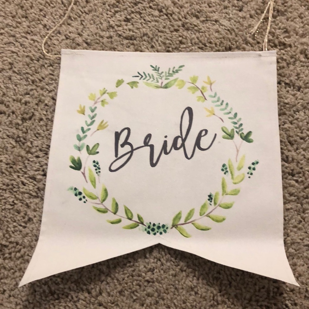 Bride and Groom signs